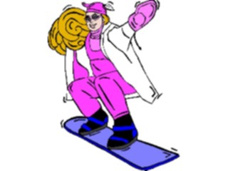 Sticker Custom Preview Image #097658 Outdoor Recreation Winter Activities Snowboarder44