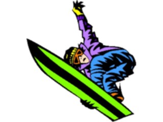 Sticker Custom Preview Image #097660 Outdoor Recreation Winter Activities Snowboarder46