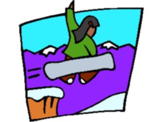 Sticker Custom Preview Image #097661 Outdoor Recreation Winter Activities Snowboarder47