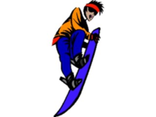 Sticker Custom Preview Image #097662 Outdoor Recreation Winter Activities Snowboarder48