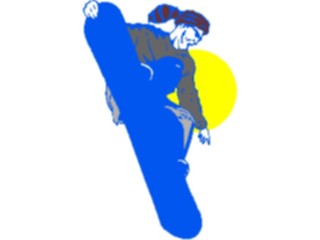 Sticker Custom Preview Image #097663 Outdoor Recreation Winter Activities Snowboarder49