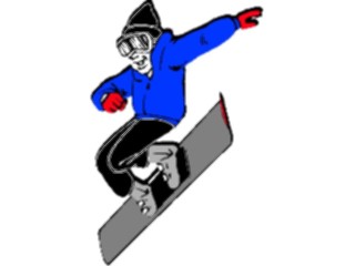 Sticker Custom Preview Image #097665 Outdoor Recreation Winter Activities Snowboarder51