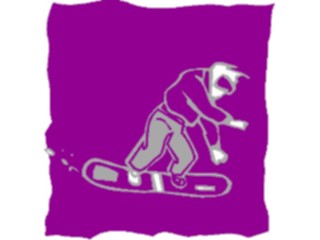 Sticker Custom Preview Image #097666 Outdoor Recreation Winter Activities Snowboarder52