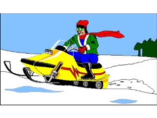 Sticker Custom Preview Image #097671 Outdoor Recreation Winter Activities Snowmobile02