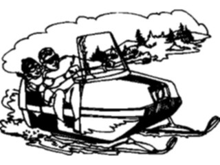 Sticker Custom Preview Image #097676 Outdoor Recreation Winter Activities Snowmobile07