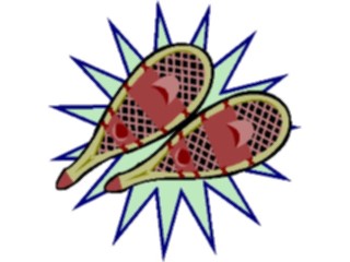 Sticker Custom Preview Image #097688 Outdoor Recreation Winter Activities Snowshoes