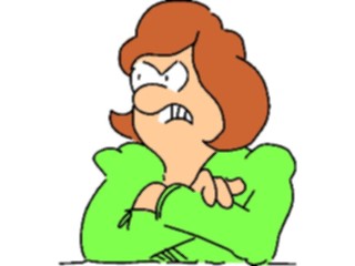 Sticker Custom Preview Image #098086 People Cartoons Angry Woman2