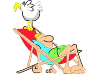 Sticker Custom Preview Image #098104 People Cartoons Atthe Beach