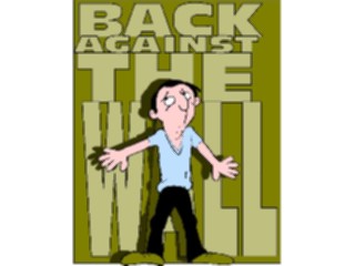 Sticker Custom Preview Image #098108 People Cartoons Back Againstthe Wall