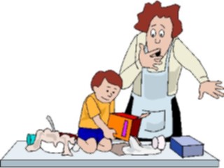 Sticker Custom Preview Image #098112 People Cartoons Baking Disaster