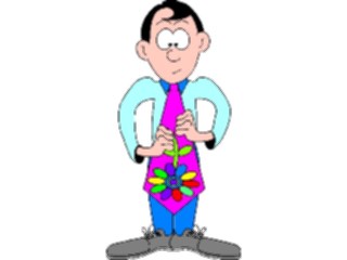 Sticker Custom Preview Image #098130 People Cartoons Big Tie