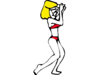 Sticker Custom Preview Image #098142 People Cartoons Blondiein Bikini