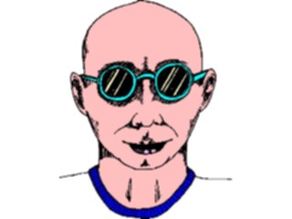 Sticker Custom Preview Image #098154 People Cartoons Blue Sunglasses