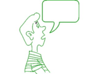 Sticker Custom Preview Image #098174 People Cartoons Boy Speaking