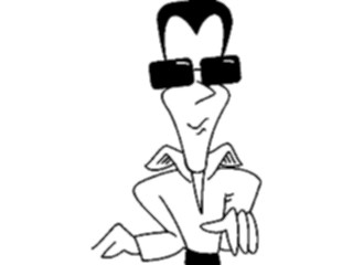 Sticker Custom Preview Image #098278 People Cartoons Cool Dude1