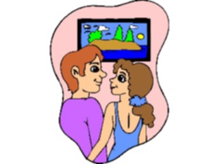 Sticker Custom Preview Image #098305 People Cartoons Coupleat Museum