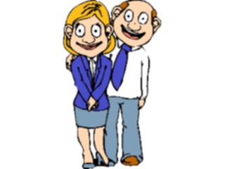 Sticker Custom Preview Image #098318 People Cartoons Couple Happy1