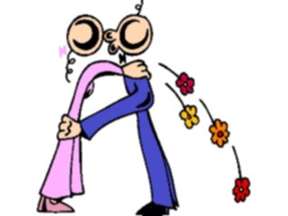 Sticker Custom Preview Image #098326 People Cartoons Couple Kissing1