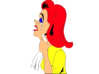 Sticker Custom Preview Image #098360 People Cartoons Crying Woman1