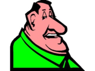 Sticker Custom Preview Image #098385 People Cartoons Double Chinned