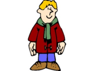 Sticker Custom Preview Image #098388 People Cartoons Dressed Warm Man