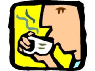 Sticker Custom Preview Image #098390 People Cartoons Drinking Coffee1