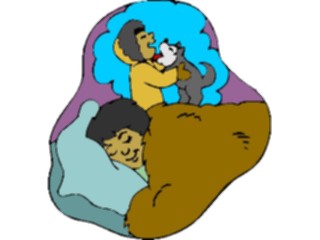 Sticker Custom Preview Image #098419 People Cartoons Eskimo Boy Dreaming