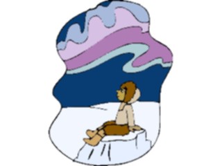 Sticker Custom Preview Image #098462 People Cartoons Eskimoon Iceberg