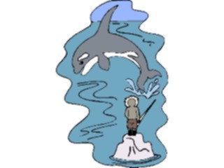 Sticker Custom Preview Image #098473 People Cartoons Eskimo Whale2