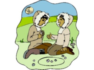 Sticker Custom Preview Image #098487 People Cartoons Eskimos Playing