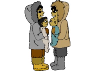 Sticker Custom Preview Image #098489 People Cartoons Eskimos Talking