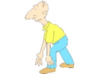 Sticker Custom Preview Image #098492 People Cartoons Exhausted Man1
