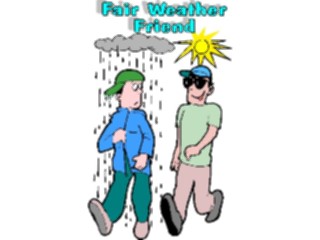 Sticker Custom Preview Image #098501 People Cartoons Fair Weather Friend