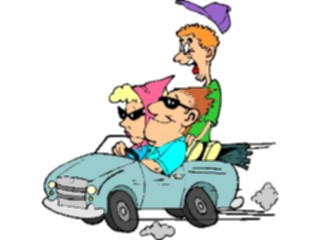 Sticker Custom Preview Image #098524 People Cartoons Family Road Trip1