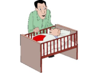 Sticker Custom Preview Image #098528 People Cartoons Father Baby3