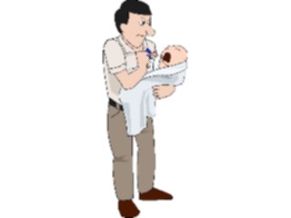 Sticker Custom Preview Image #098529 People Cartoons Father Baby4