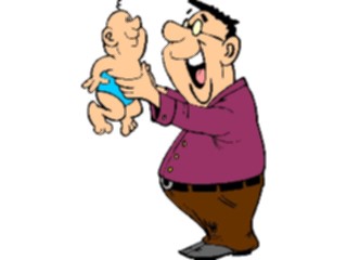 Sticker Custom Preview Image #098530 People Cartoons Father Baby5