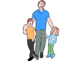 Sticker Custom Preview Image #098538 People Cartoons Father Kids2