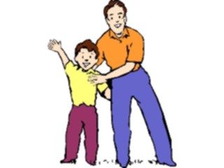 Sticker Custom Preview Image #098543 People Cartoons Father Son02