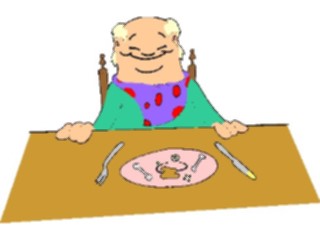 Sticker Custom Preview Image #098583 People Cartoons Finishedwith Dinner