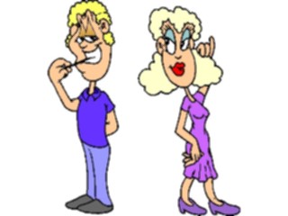 Sticker Custom Preview Image #098592 People Cartoons Flirting2