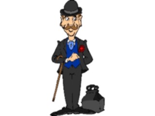 Sticker Custom Preview Image #098623 People Cartoons Gentleman2