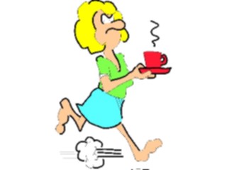 Sticker Custom Preview Image #098626 People Cartoons Getting Coffee