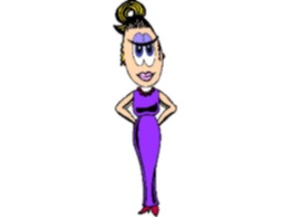 Sticker Custom Preview Image #098653 People Cartoons Glamour Girl