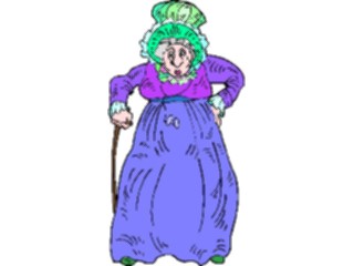 Sticker Custom Preview Image #098680 People Cartoons Granny