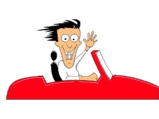 Sticker Custom Preview Image #098734 People Cartoons Happy Driver