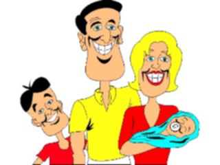 Sticker Custom Preview Image #098735 People Cartoons Happy Family