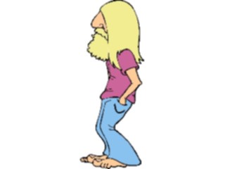 Sticker Custom Preview Image #098754 People Cartoons Hippie Man3