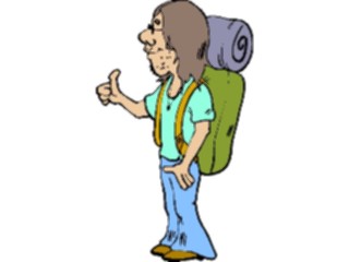 Sticker Custom Preview Image #098768 People Cartoons Hitchhiker