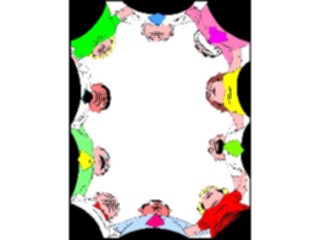 Sticker Custom Preview Image #098780 People Cartoons Huddle Frame